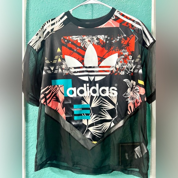 👑✅PRICE FIRM✅ Multicolor ADIDAS Sheer Sports Top. RARE🔥 - Picture 11 of 16